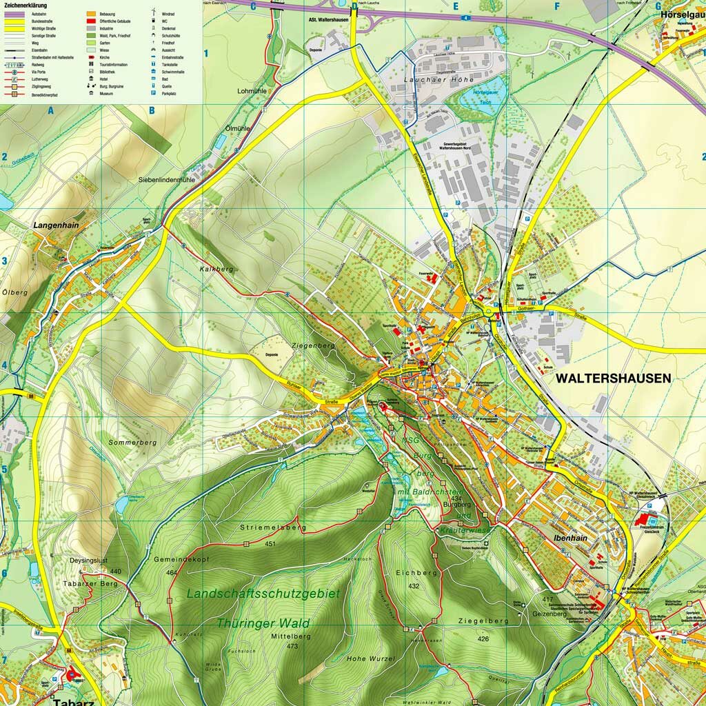 Stadtplan Waltershausen